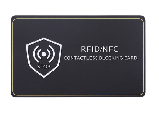 Hurto anti 13,56 megaciclo RFID del protector de la tarjeta de crédito que bloquea tarjetas